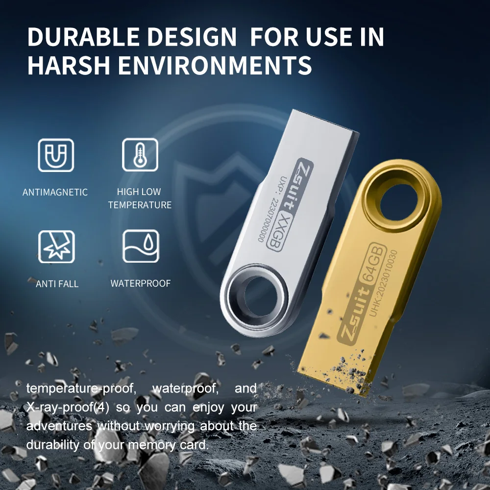 thumbnail image 5 of Memoria USB 1/10 unidades, memoria USB de alta velocidad con logotipo gratuito, memoria USB 3.0/2.0 de 64 g, memoria USB de metal de 128 gbb, memoria flash U, llave de regalo, 5 of 5