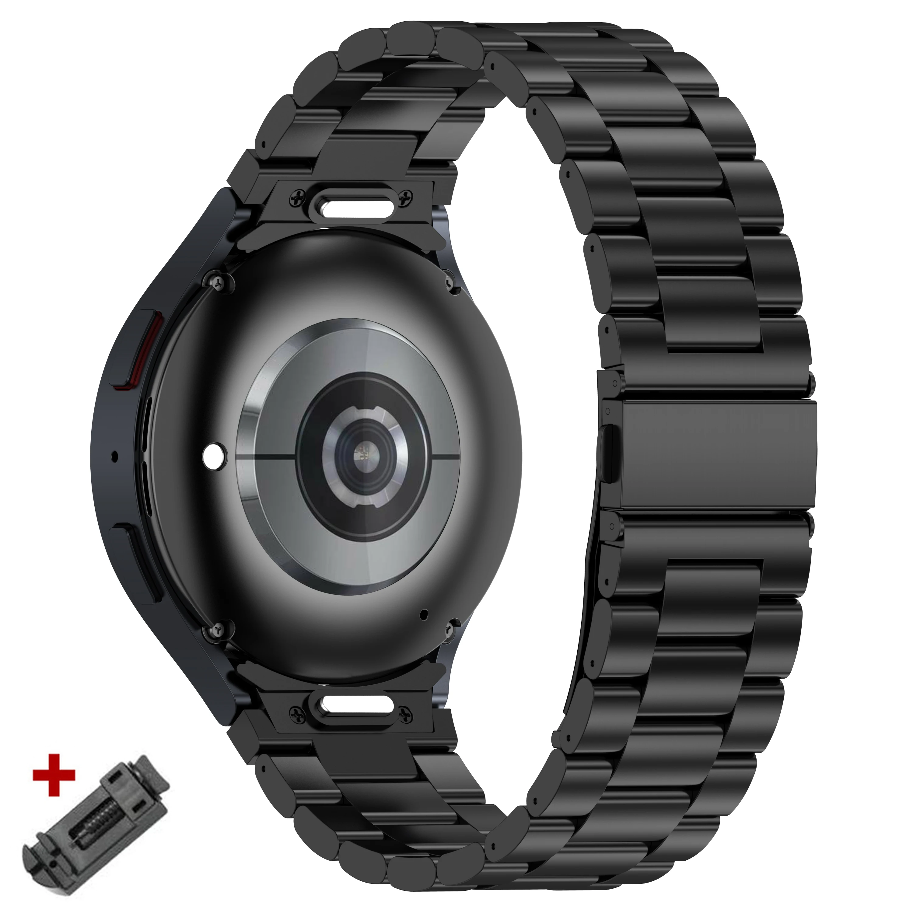 Titanium Color No Gaps Quick Fit Metal Watch Band Strap