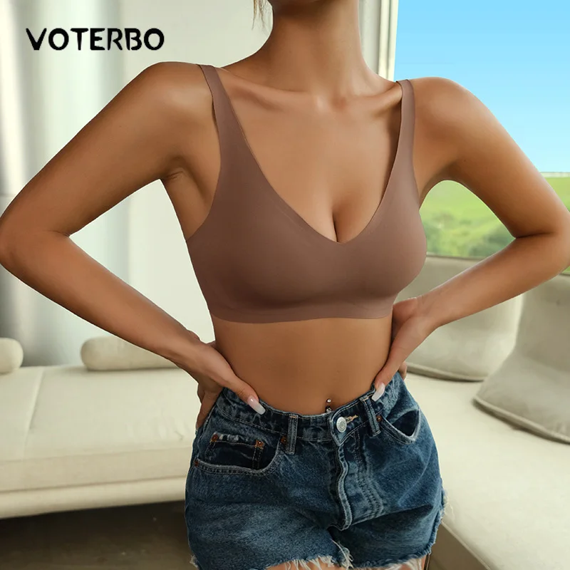 Sexy Seamless Bra For Women Wire Free Brassieres Small Chest Push Up Bralette Soft Intimate