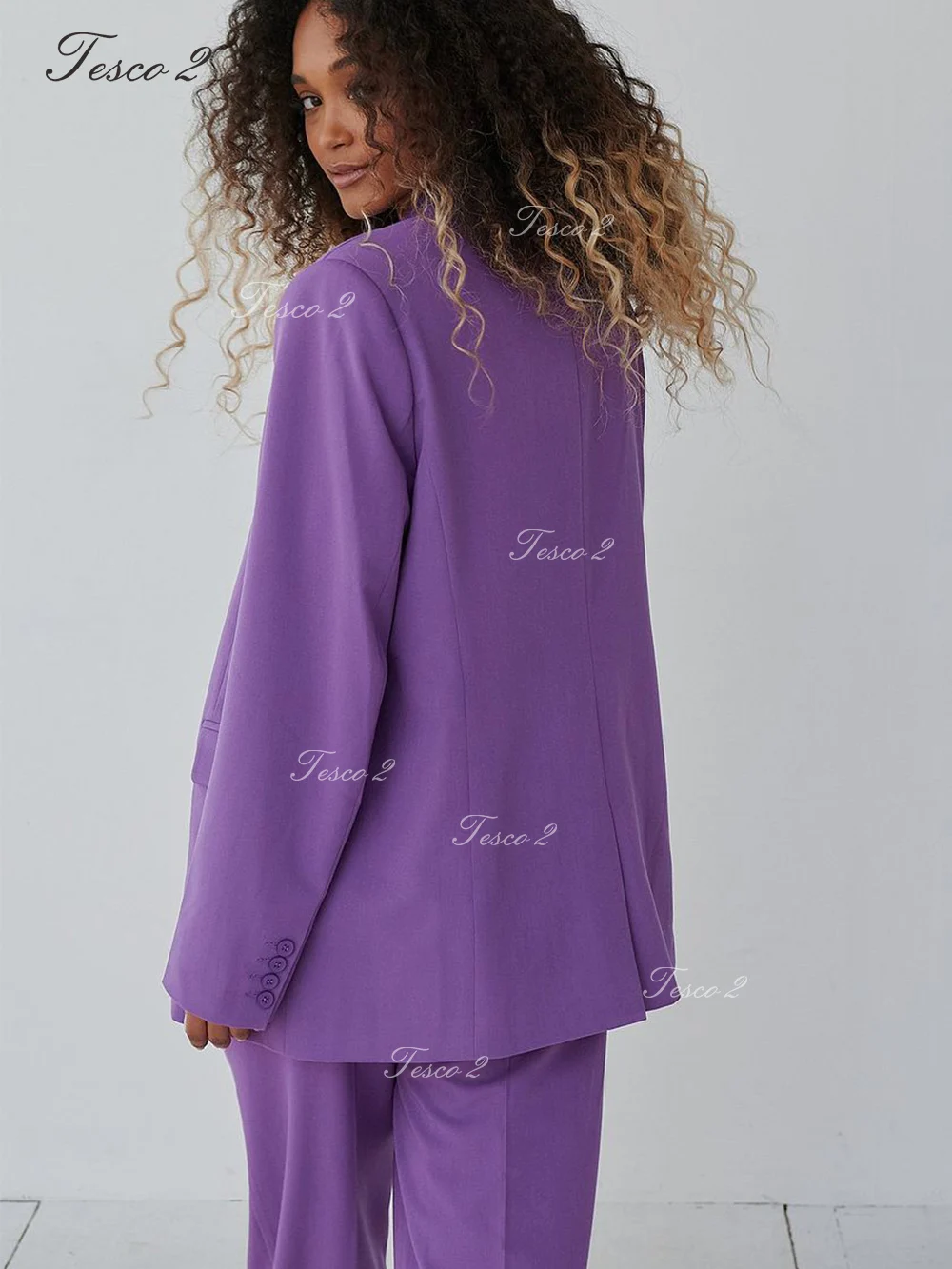 New Fashion Women Suit Loose Fitting Wide Leg Pants Suit For Office Outfits Women For Women Business Office Suit