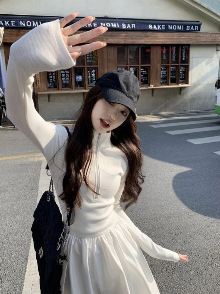 【韓国 Rest & Recreation】RR BACK SLIT DRESS - WHITE bkk18351_white_xl?$