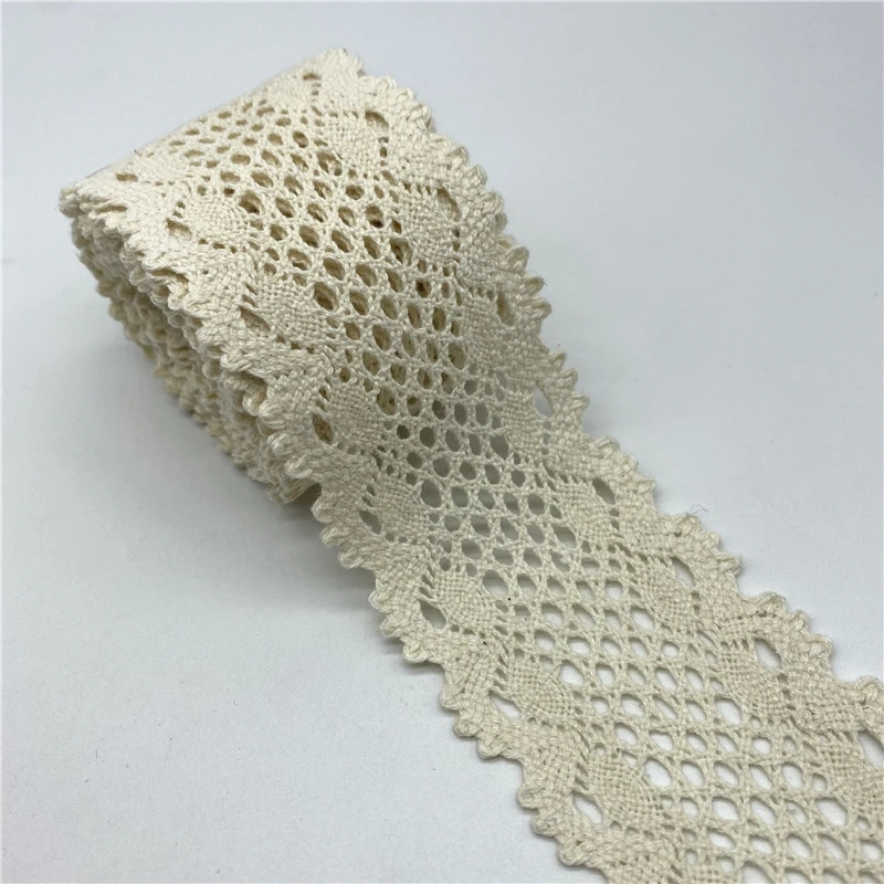 Cotton Lace Ribbon Fabric For Apparel Sewing 2yards/Lot