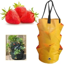 

Garden Planting Bag 3L Multi-mouth Strawberry Grow Bag Vertical Flower Herb Tomato Planter Bag Garden tools