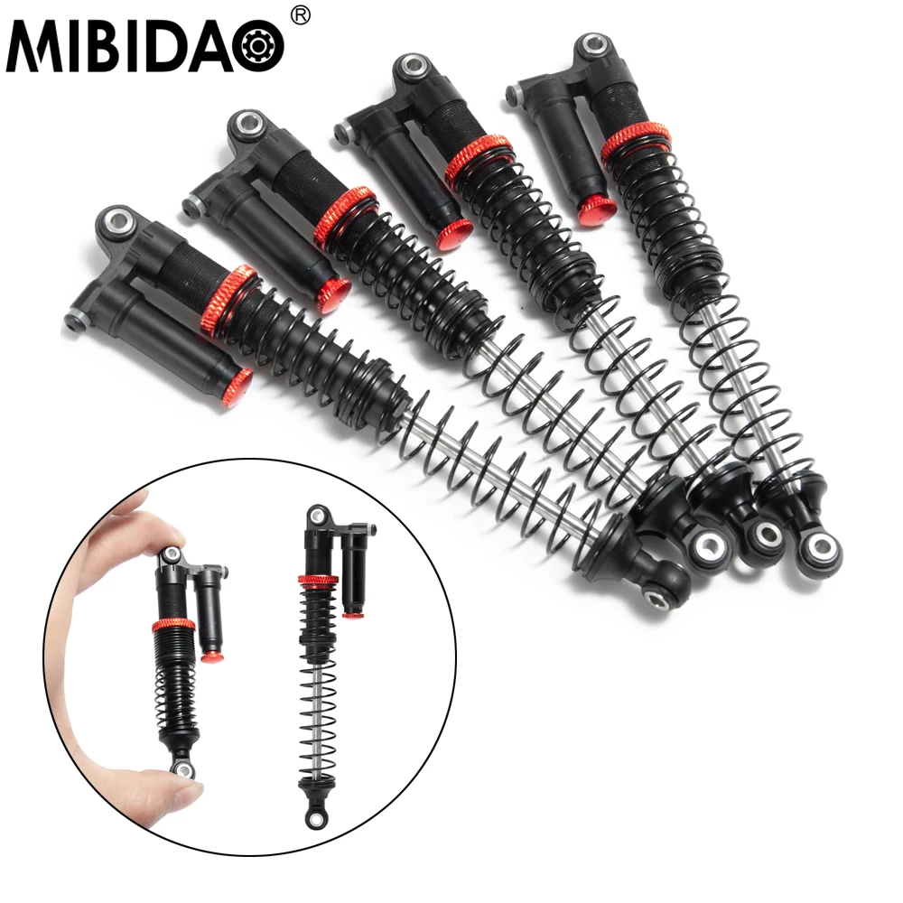 4PCS Upgraded Shock Absorber Damper For TRX4 TRX6 SCX10 I II RGT Yikong Racing 4082 4083 1/10 RC