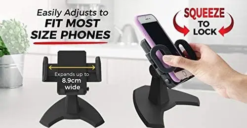 Desktop Call Phone Mount Phone Holder Fully Adjustable Phone Stand Great for Video Chatting for IPhone Samsung Desk Office Home car cup phone holder