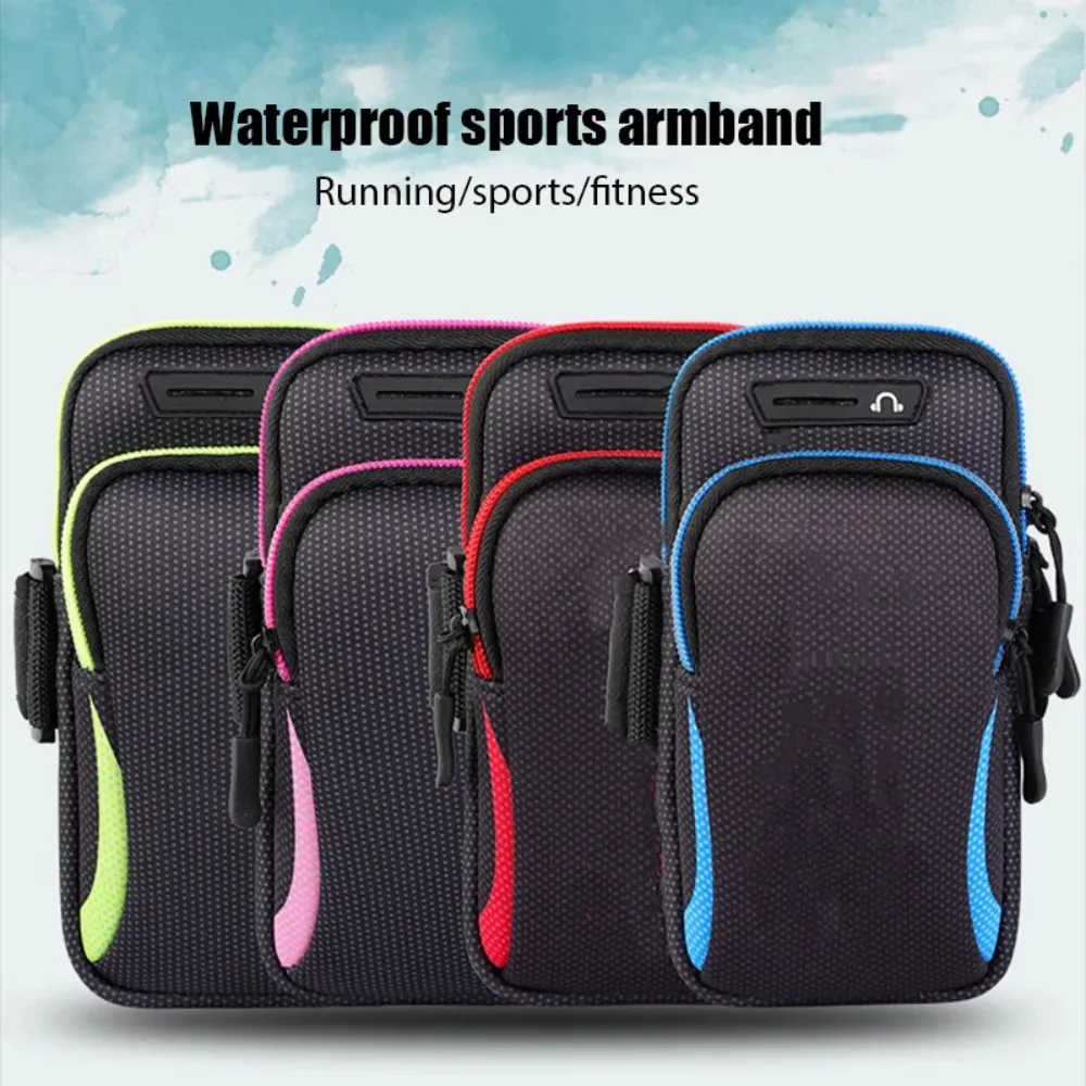 

Running Armband Sports Running Arm with Bag Mobile Bag With Headphone Jack Armband Sport Phone Case Waterproof Phone Holder