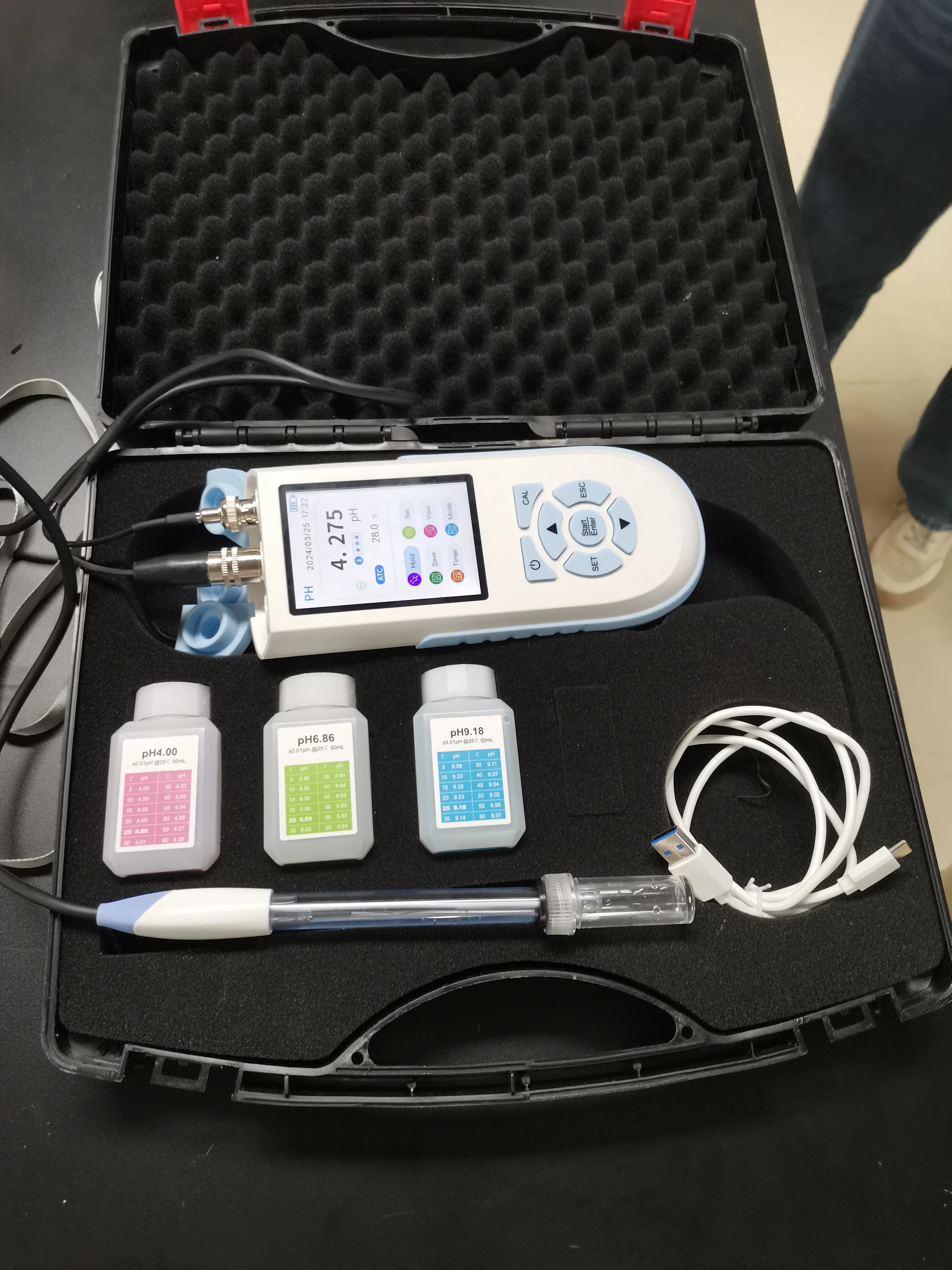 IKEME 디지털 용존 산소 계량기, 높은 정확도의 디지털 용존 수 테스트, 8 in 1, pH, ORP, EC, TDS, SALT, Res, TEMP, DO