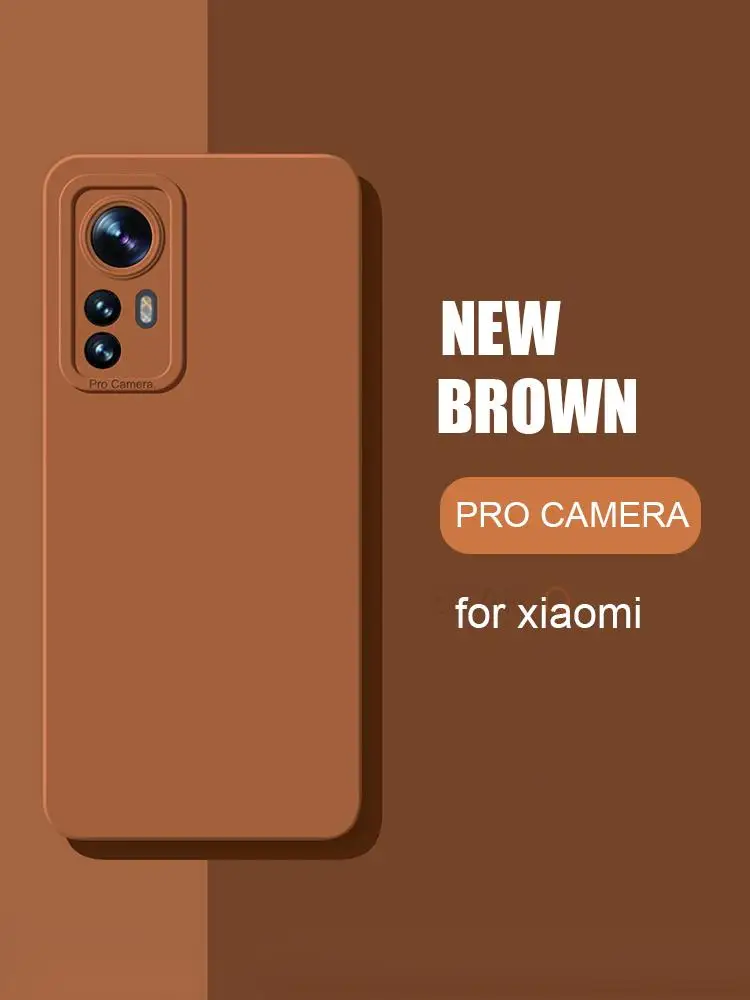 Matte Silicone Phone Case For Xiaomi 12 Series With Camera Guard_voghion.com