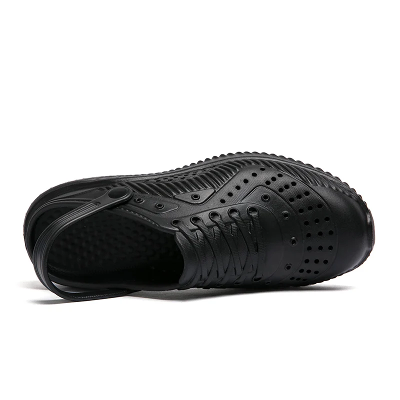 New Men's Sandals 2022 Summer Men's Slippers Beach Clogs Quick Drying Casual Shoes Waterproof Anti-skid Wading Shoes Hole Shoes