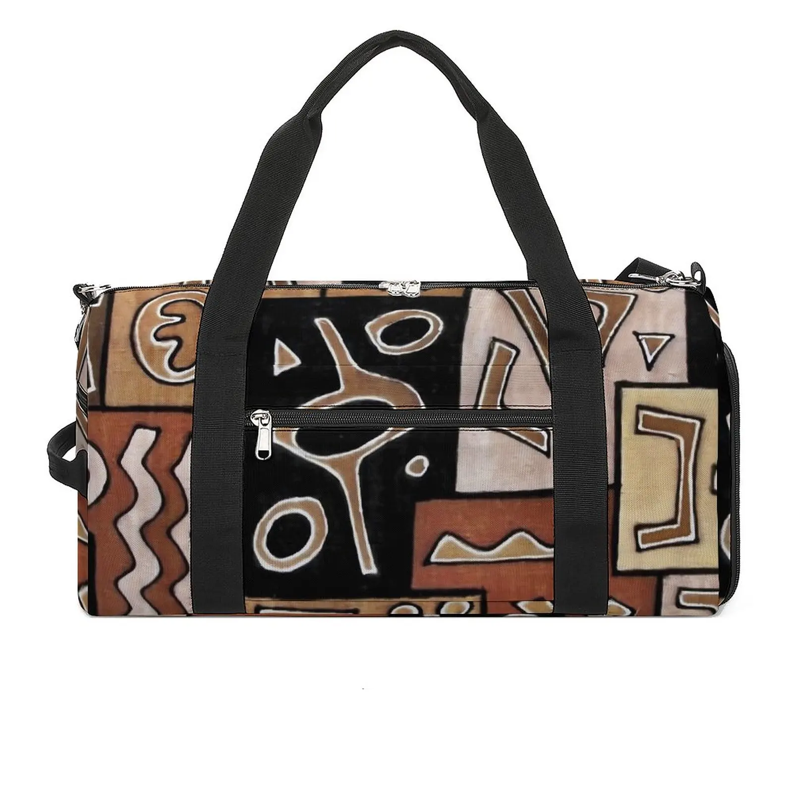 

Tribal Print Gym Bag African Ethnic Travel Training Sports Bags Couple Printed Large Colorful Fitness Bag Weekend Handbags