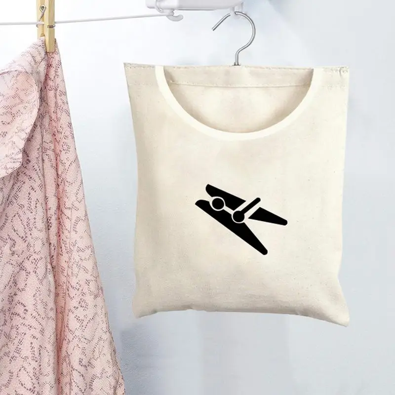 Linen Peg Bag with Hooks, Peg Bag for Clothespins Bag, Fabric, Storage Clothes Peg Basket for Hanging, Clothes Peg Bag, Clothes 4
