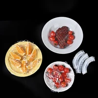 Saran – couvercle alimentaire jetable en plastique, sac de rangement de fruits et légumes, bol élastique, couvercle d'assiette, Organization de stockage de cuisine 3