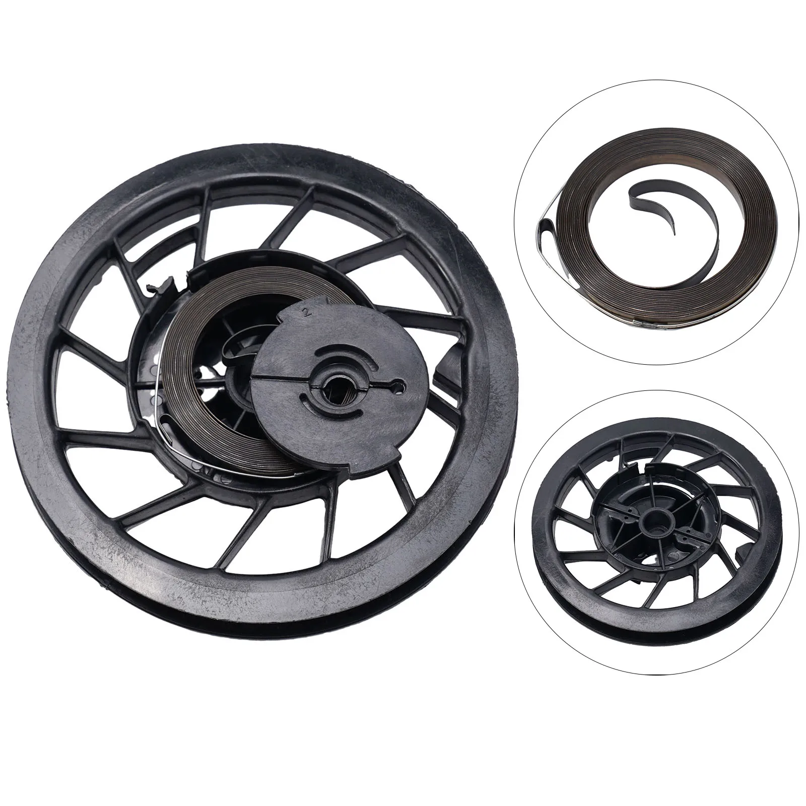 

New Starter Pulley Recoil Spring Assembly Power Tools Replacement For Classic For Sprint 499901Series Engines Accessories