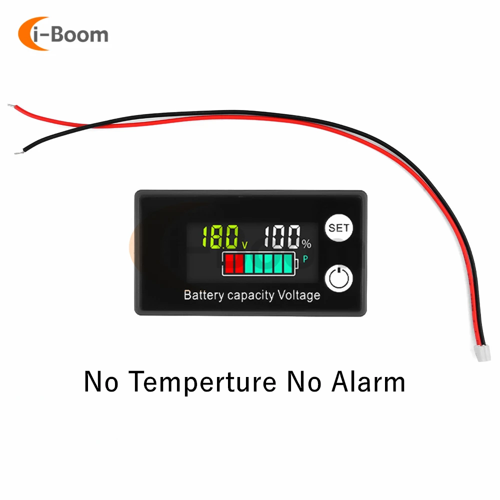 Universal Battery Voltmeter with LCD Capacity Indicator