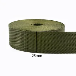 Durable Army Green Nylon Webbing Strap - Safety Belt Sling & Decorative Accessory - 5Meters (RD113 - ArmyGreen - 25mm)