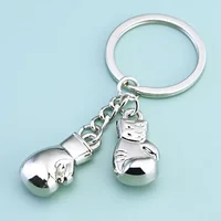 Unique Boxing Gloves Key Chain Simulation Fitness Equipment Pendant Personalized Keyring for Men Women Couple Car Keys Pendant 1