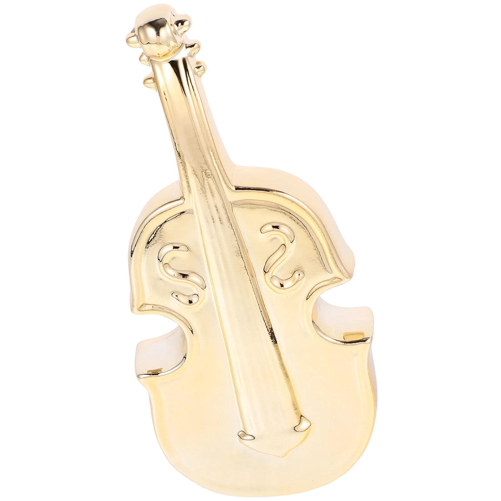 

Cello Model Ceramic Musical Instrument Ornament Desktop Instrument Artware