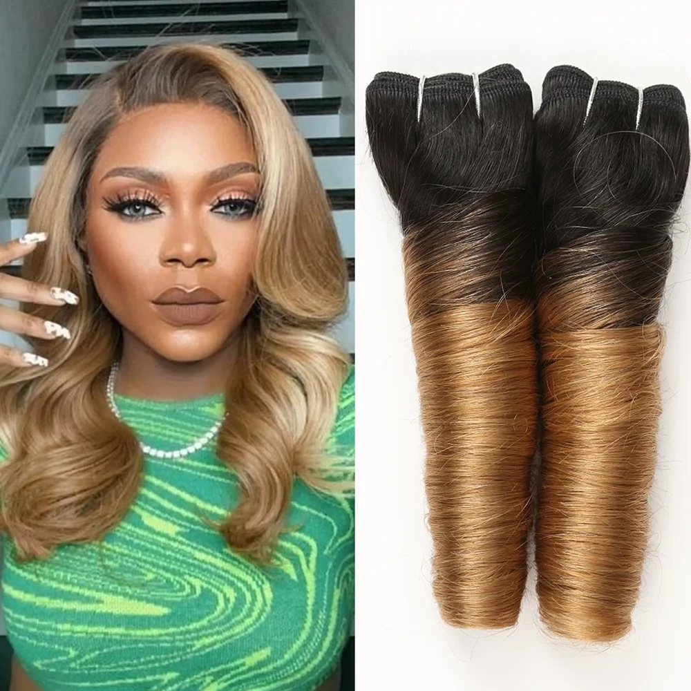 2Pcs/Pack Human Hair Extensions Brazilian Hair Weave Bundles For Women
