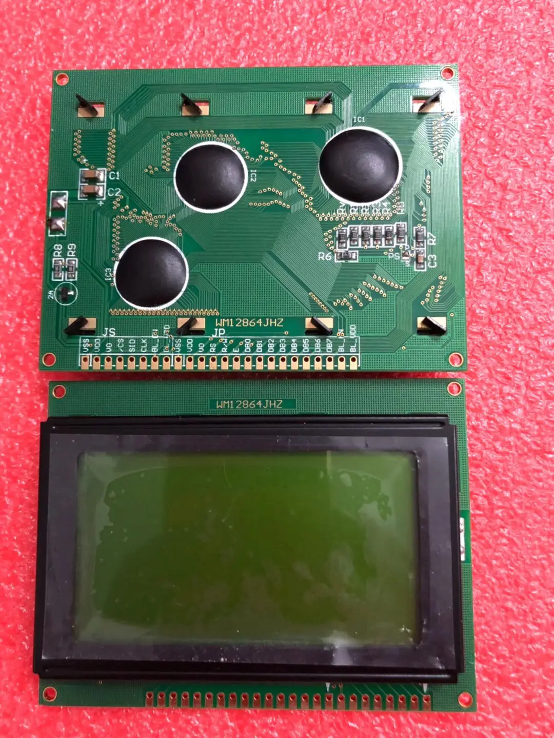

Original quality New WM12864JHZ yellow green screen LCD12864 display screen