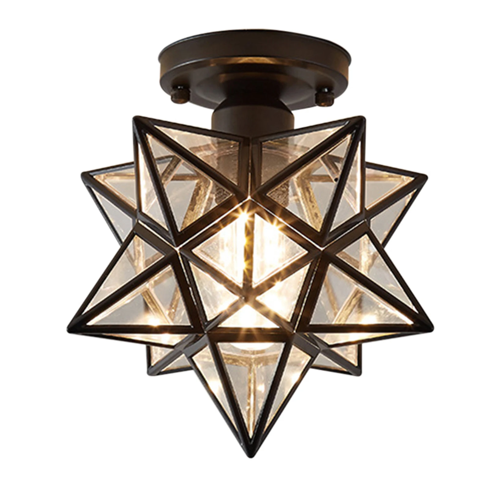 

Ceiling Lamp Five-pointed Star Give Every Interior A Retro Character Three Light Colors Adjustable