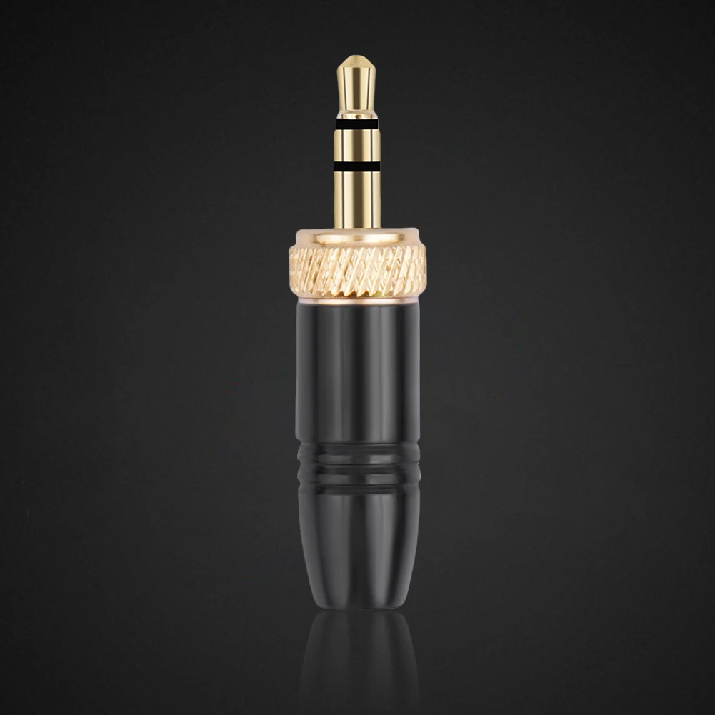 3.5mm Plugs with M6 Internal Thread Stereo Headphone Jack Male Plug 3.5mm 1/8inch Solder DIY Audio Cable Connector Spare Plug