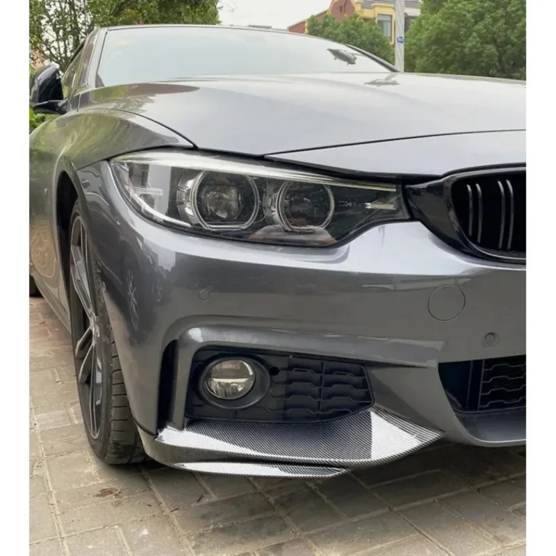BMW F32 F33 F36 4 시리즈 2014-2020 M-Sport M-Tech 프론트 범퍼 스플리터 트림 안개등 램프 커버 카나드 한 쌍