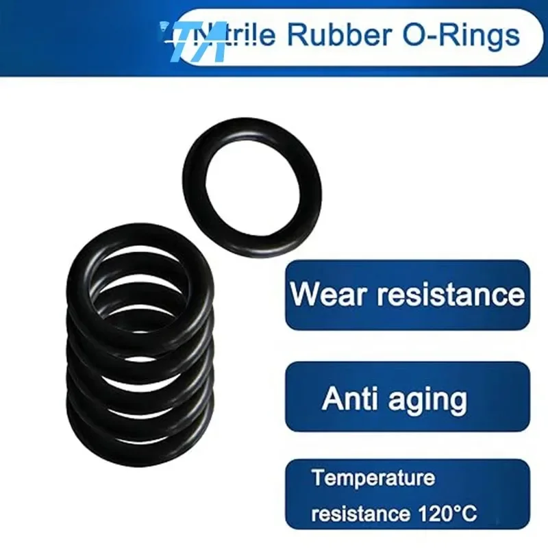O-Ringe aus Nitrilkautschuk, Außendurchmesser 4 mm ~ 30 mm, CS1 mm ~ 4 mm, NBR, rund, O-Typ, korrosionsbeständig, ölbeständig, Versiegelung, O-Ring-Dichtung, Sanitär, wasserdicht – Detail 5