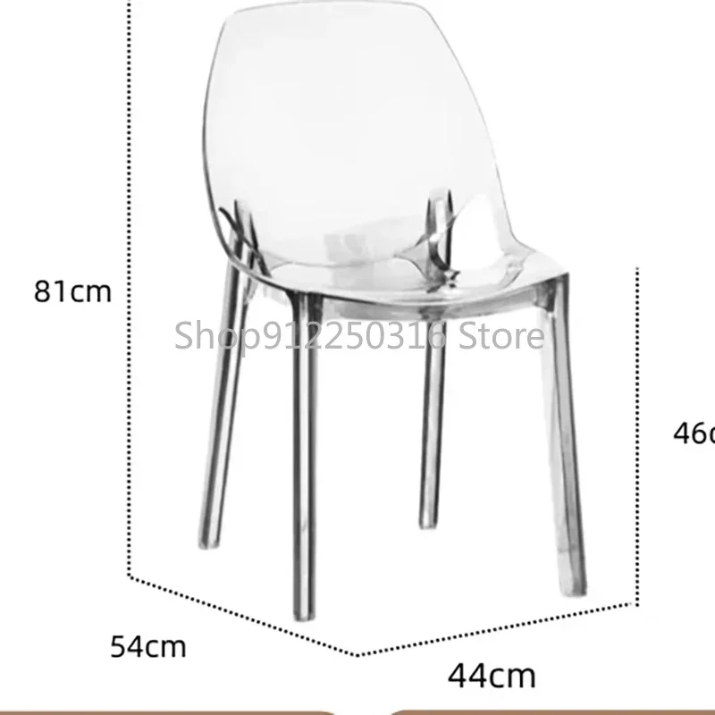 Dining Chairs for Events Restaurant Home Furniture Acrylic Chair Plastic Backrests