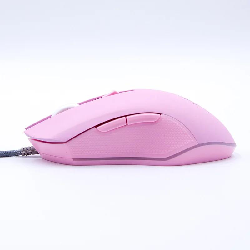 Wired Silent Mouse Colorful Glowing Pink Gaming Mouse Beautiful Girl Silent Wired 2400dpi Ergonomics PC Laptop gaming mouse wired mouse