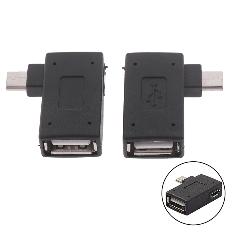 USB 2.0 마이크로 수-USB 암 OTG 어댑터, 전원 분배기 어댑터 커넥터 공급 장치 포함, 1 개