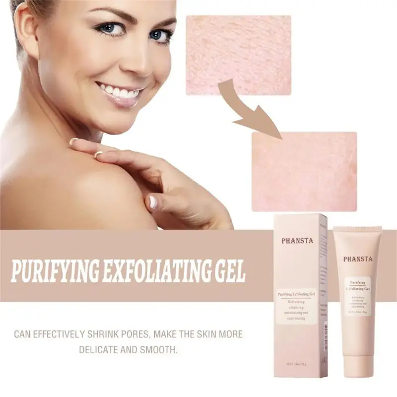 Purifying Exfoliating Gel Gentle Exfoliating Facial Cleanser Facial Scrub Moisturizing Nourishing Repair Cleans Dirt Oils 1PC For Facial Scrub Balls Tanning Spray