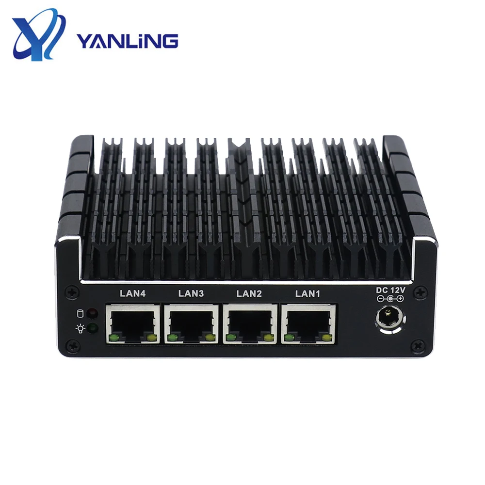 팬리스 미니 데스크탑 PC Pfsense 방화벽 Nuc 컴퓨터 4개의 1000M LAN 포트 탑재 Ubuntu Win10 산업용 방화벽 재고 있음