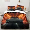 Retro Dodge SRT Hellcat Racing comforter bedding sets queen bedding set duvet cover Children's room bed pillowcase quilt cover 1