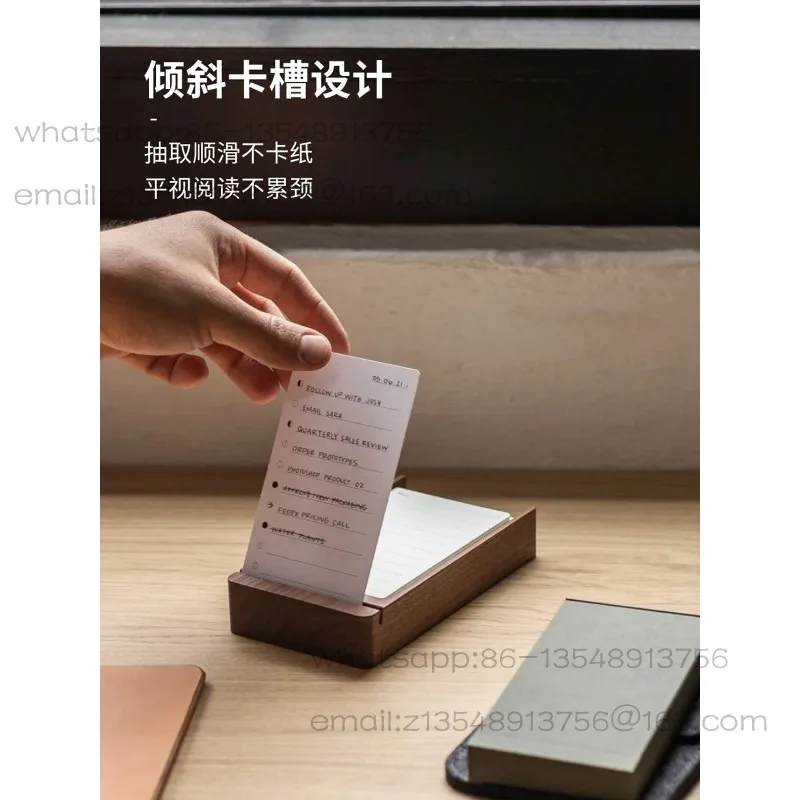 블랙 월넛 포스트잇 스티커 일일 계획 이 작업 카드 목록 일일 이벤트 세트