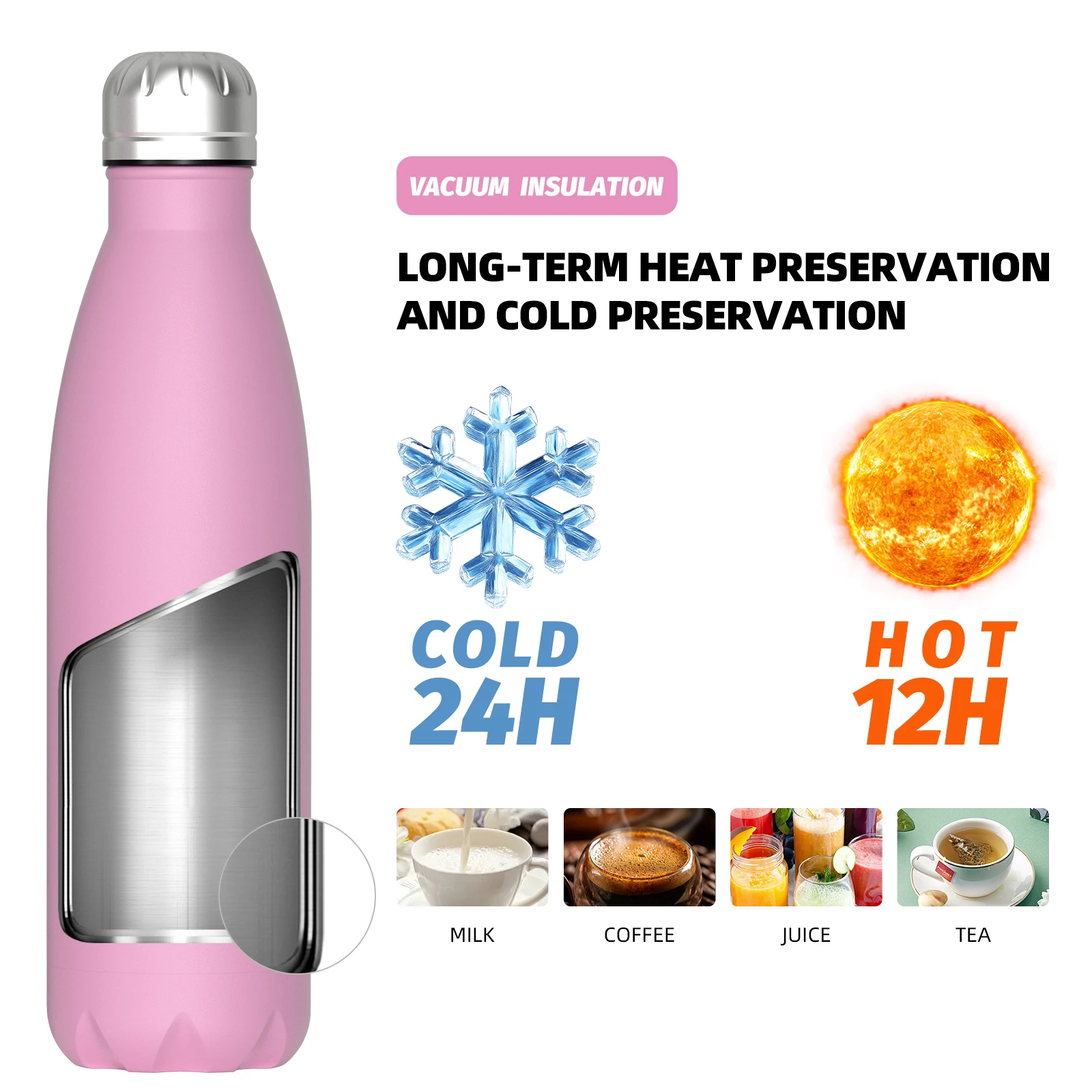 500ml Stainless Steel Thermal Bottle 5