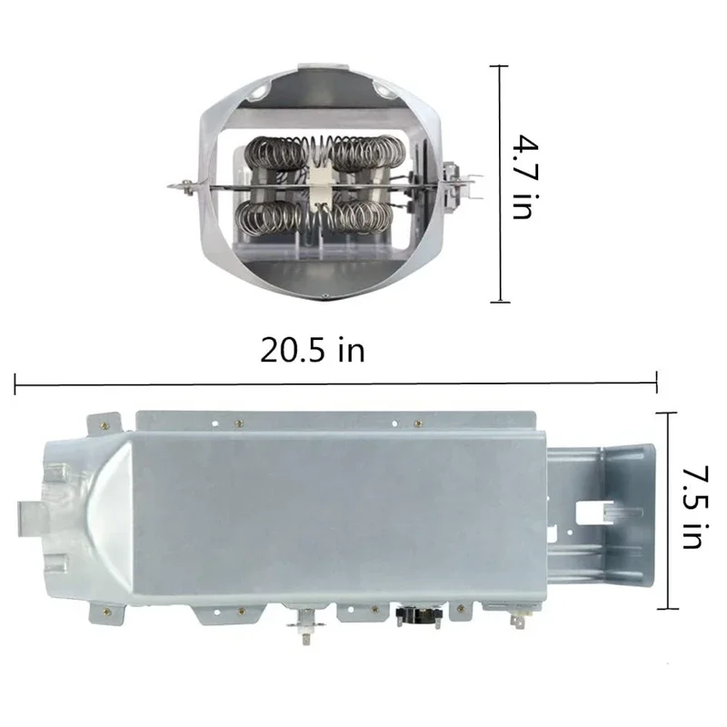DC97-14486A Heating Element Duct Assembly for Samsung Dryer Repair 3