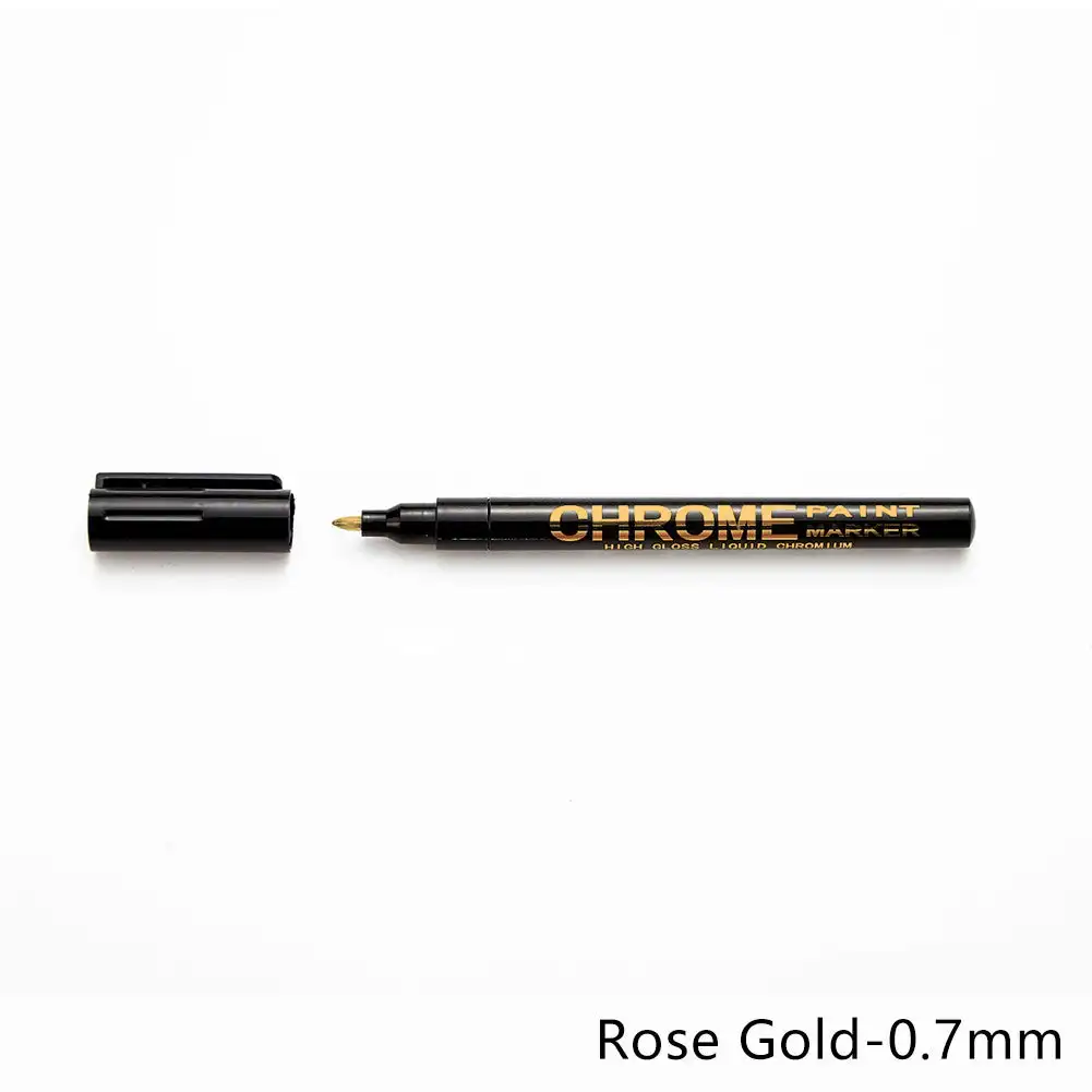 Electroplating Chrome Mirror Silver Waterproof Paint Pen for Metal Repair and Craftwork