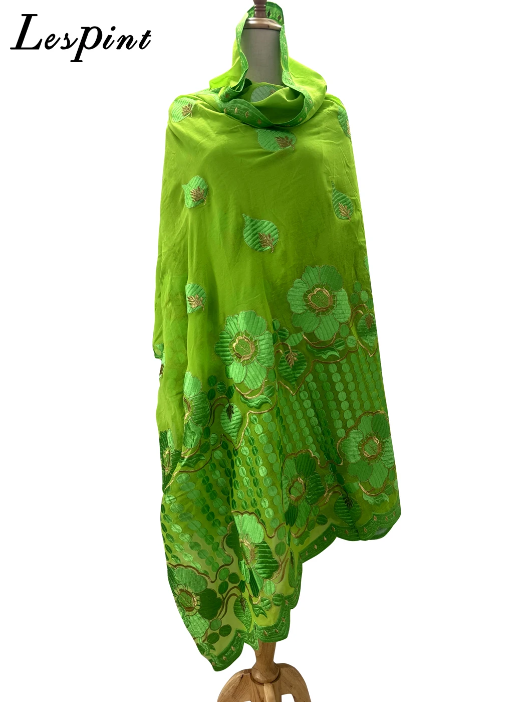 African Cotton Scarf For Women Embroidery Diamonds Loose Fabric Muslim Prayer Sets Large 210x110cm Shawl Hijabs Scarves Wraps