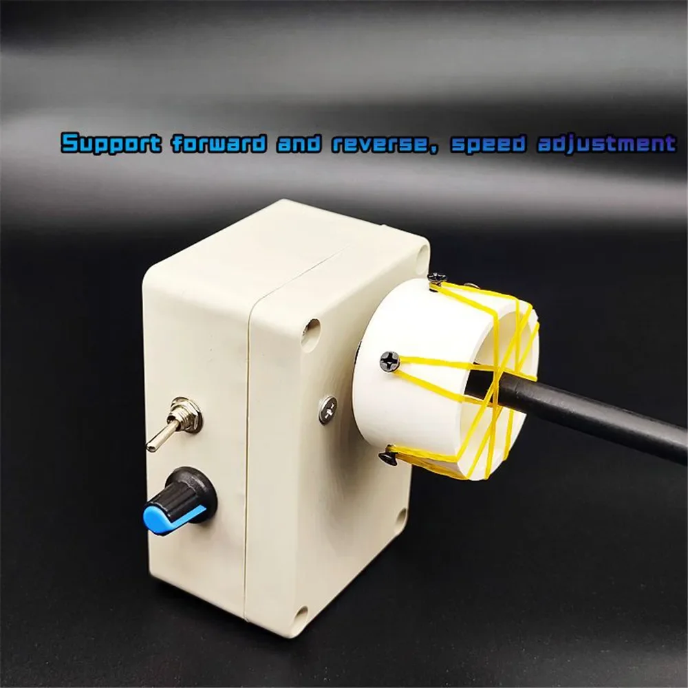 Adjustable 0-50RPM Wire Wrapping Machine Fishing Rod Winding Equipment Fishing Rod Epoxy Resin Coating Machine DIY