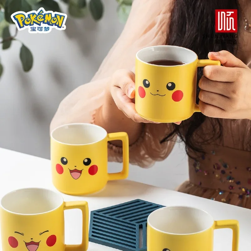 Ceramic Anime Pikachu Mug for Kids and Adults