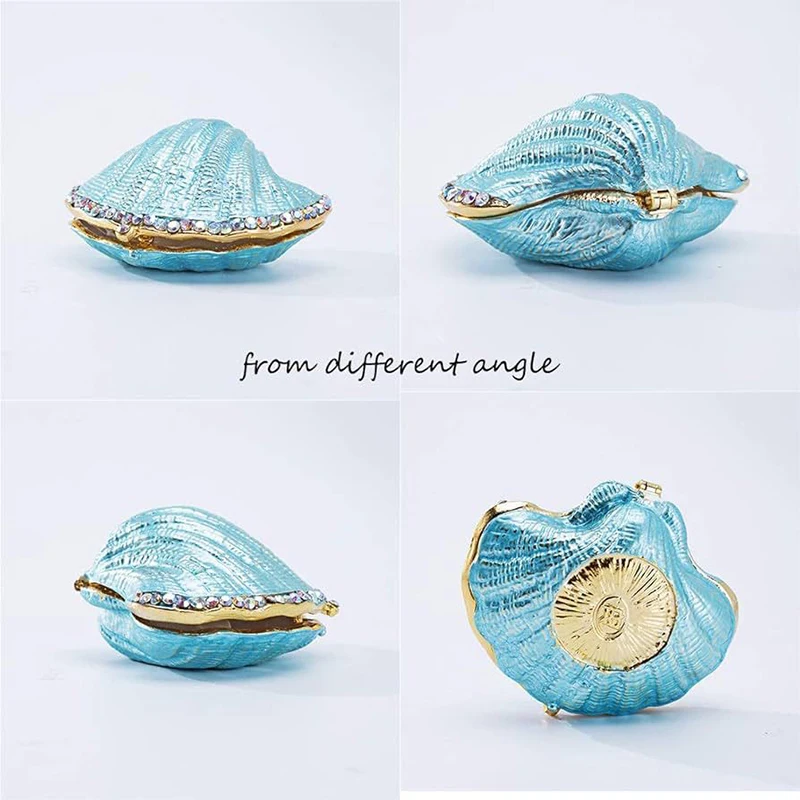 Shell Jewelry Box Proposal Ring Packaging Boxes Women's Ring Jewelry Storage Display Box Creative Handmade Wedding Gifts