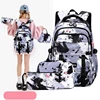 3 PCS Camouflage Design Kids Backpacks for Girls School Bag with Lunch Box purse Cute Bookbag Kids Backpack waterproof schoolbag 1