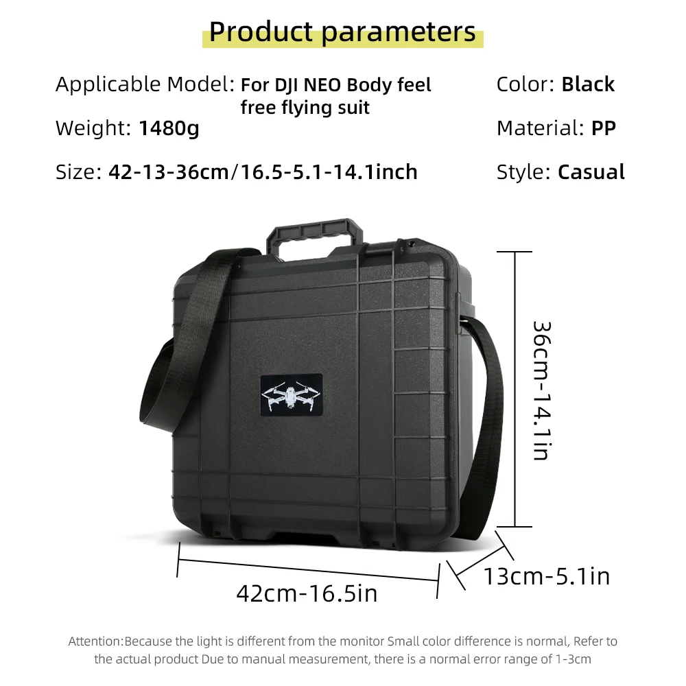 Explosion-Proof Carrying Case for DJI Neo Flight Glasses N3