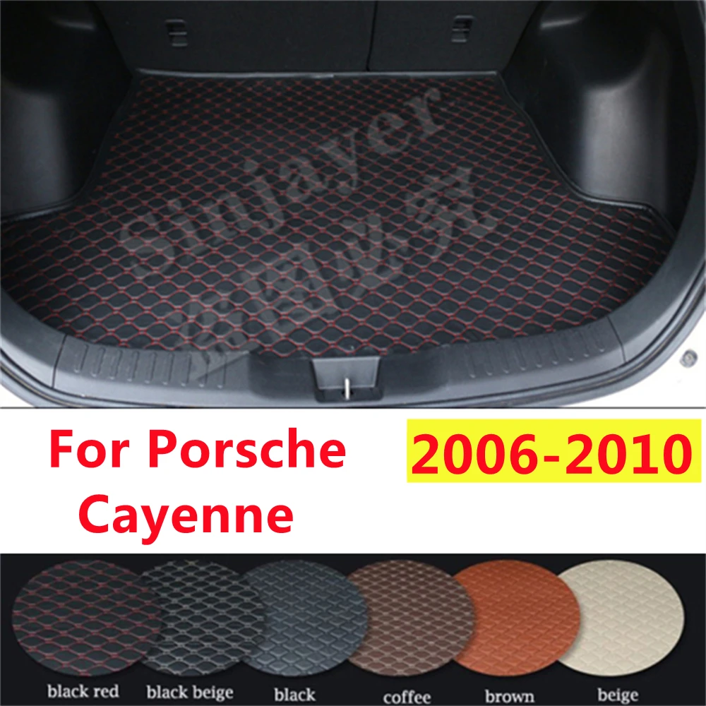 

SJ автомобильный коврик для багажника на заказ, подходит для Porsche Cayenne 2006 2007 2008 2009 2010 год, Автомобильный задний загрузочный лоток, грузовой коврик для ковра, протектор