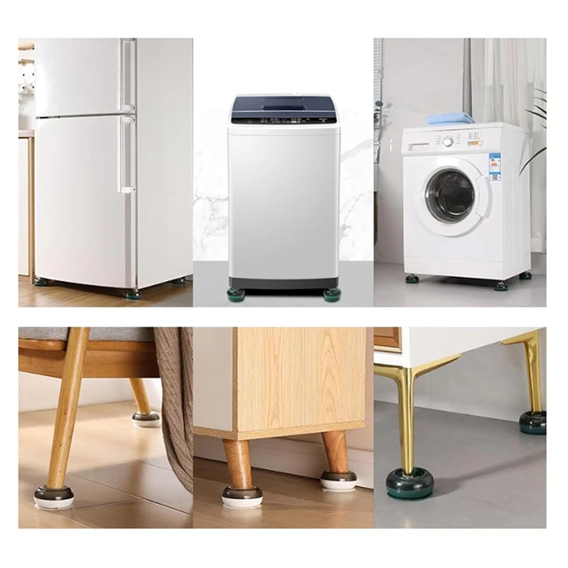 ABRU-8PCS Fixing Mat For Laundry Appliances Compatible Most Washers And Dryers Home Dormitory Office Accessory