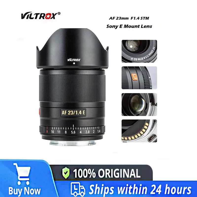 VILTROX 23mm F1.4 Cameras Lens APS-C Auto Focus Lens For Sony E A7 ...