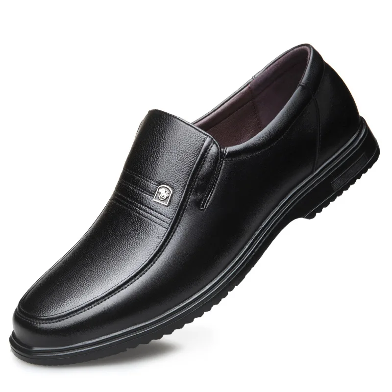 Leather Men Formal Shoes Luxury Brand 2025 Men's Loafers Dress Moccasins Breathable Slip on Black Driving Shoes Plus Size 38-46 5
