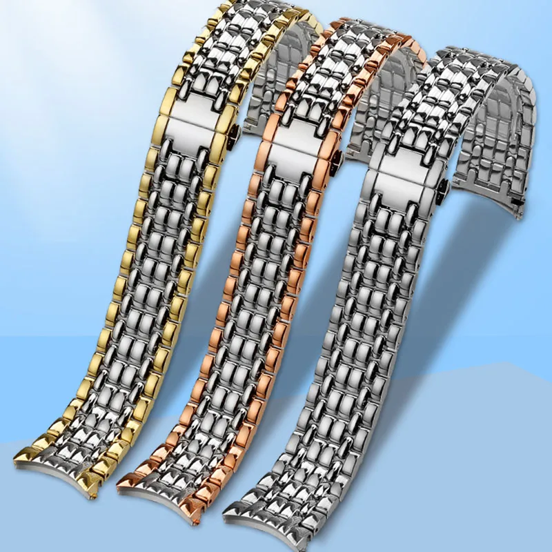 Bracciale Da 18Mm 20Mm Per Longines Classic Elegant Series L4.821 L4.809 Cinturino Per Cinturino Ad Arco In Acciaio Inossidabile Di Precisione Da Donn