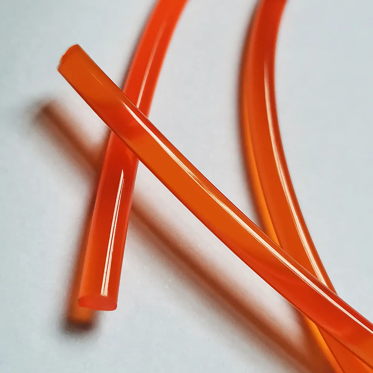 1 Meter Orange Polyurethane Conveyor Belts PU Round Drive