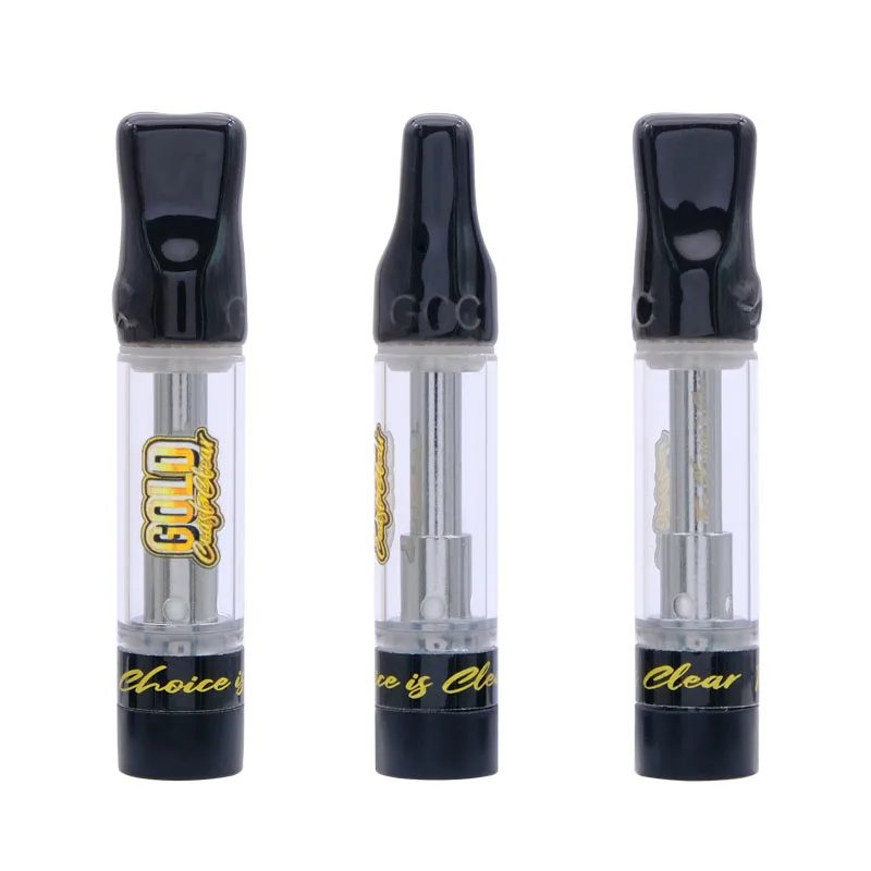 

GCC GOLD COAST CLEAR Vape Cartridges Carts 0.8ml 1.0ml Ceramic Coil Atomizers Thick Oil Glass Tank Vaporizer Pen E Cigarettes